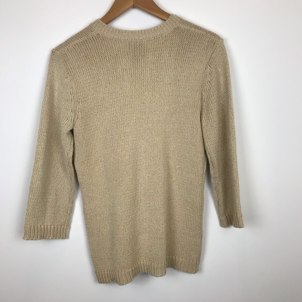 Doncaster Collection Sweater Tan Basic Classic M - image 2